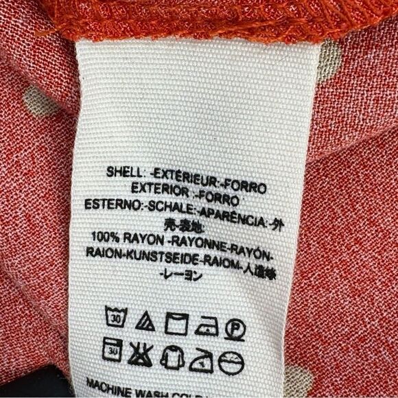 Free People All Yours Polkadot Flounce Sleeve Mini Dress Orange V Neck 4 - Picture 12 of 15